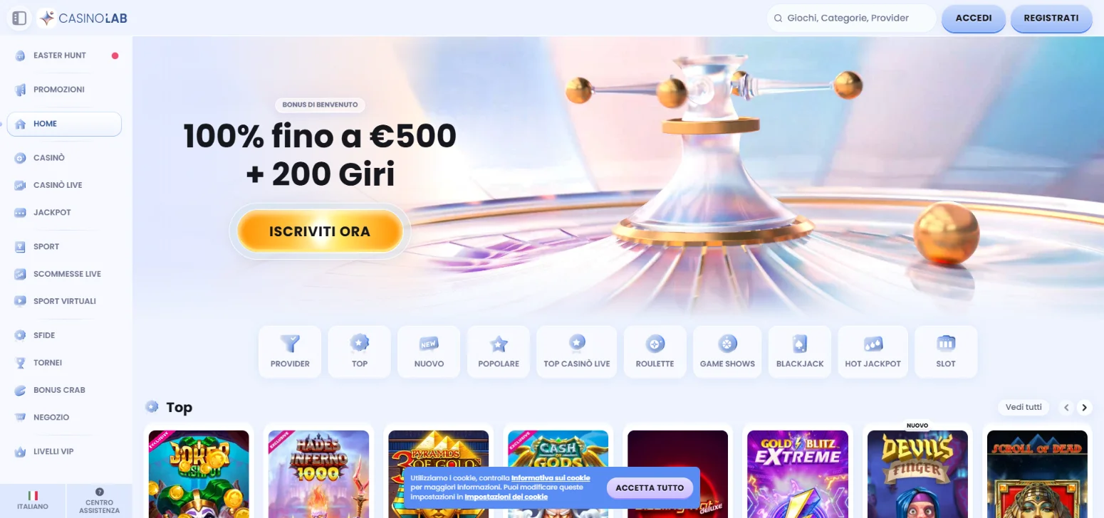 Casinolab casino non AAMS