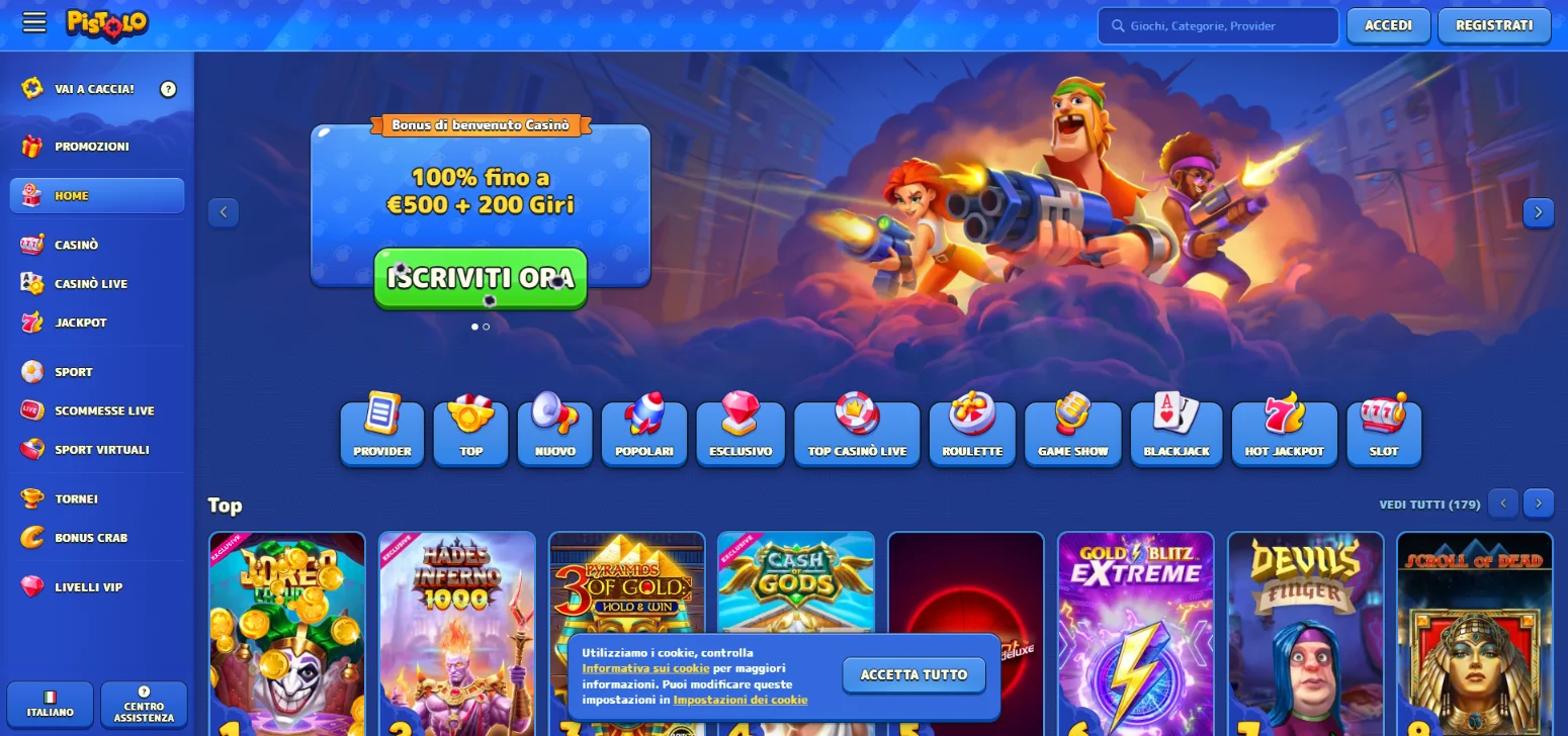Pistolo casino non AAMS