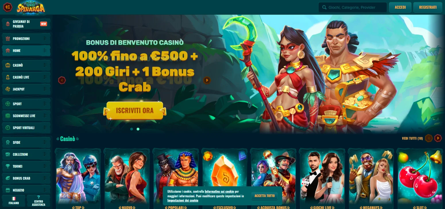 Spinanga casino non AAMS