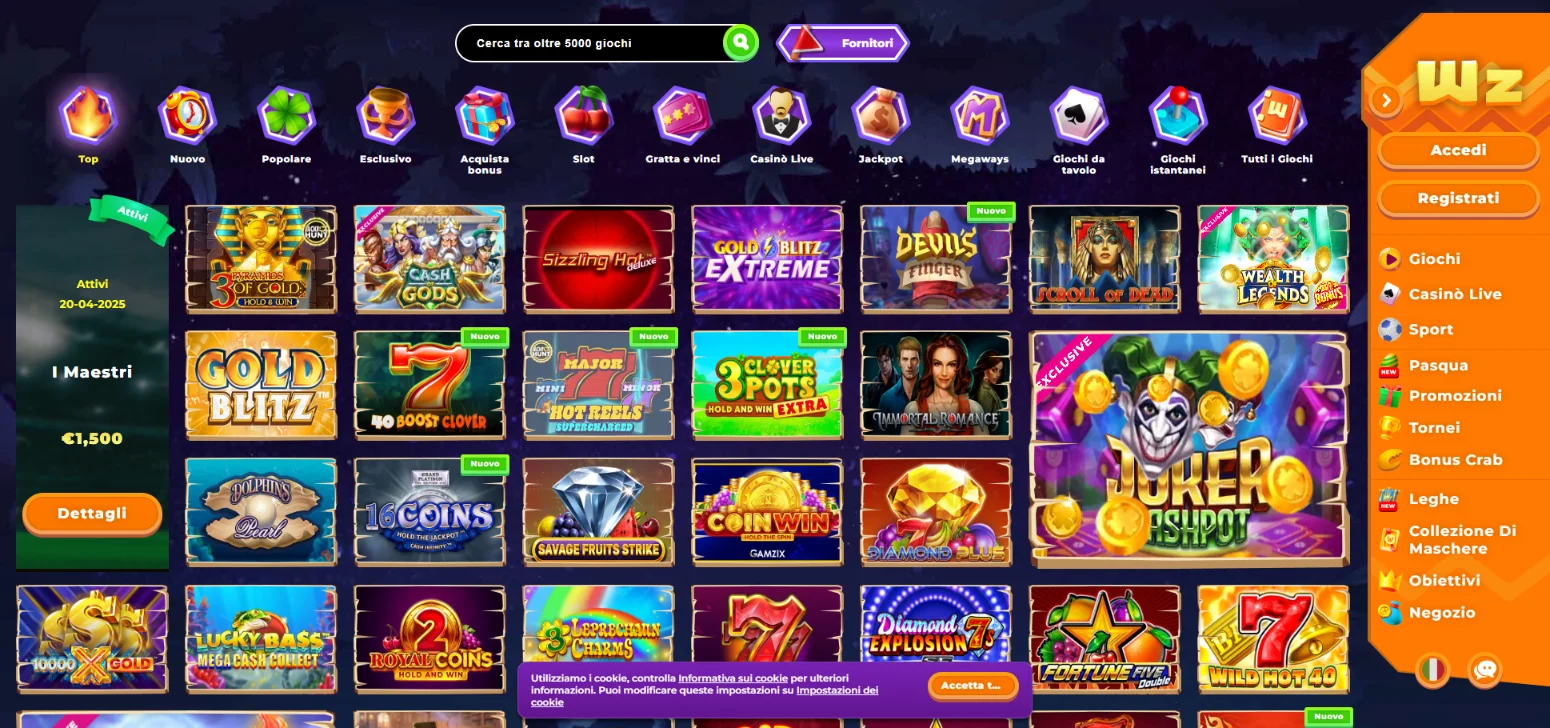Wazamba casino non AAMS
